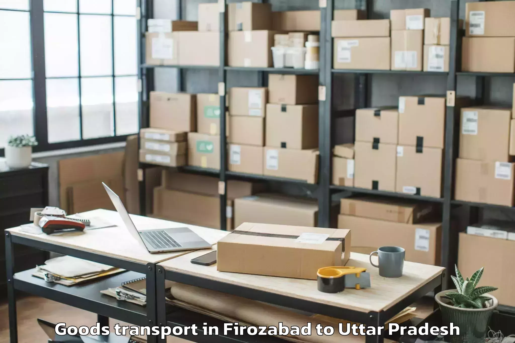 Affordable Firozabad to Bansgaon Goods Transport